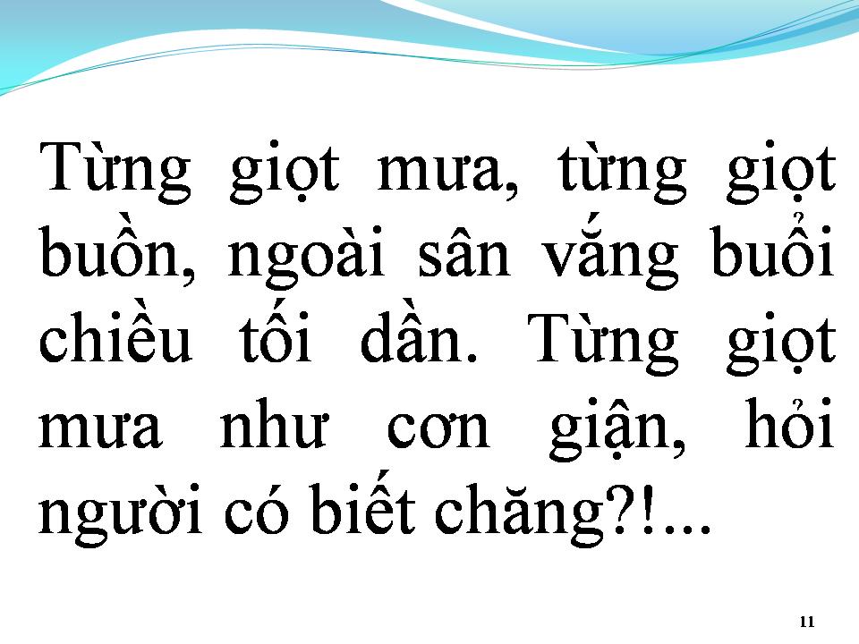Lời bài hát TIẾNG MƯA ĐÊM