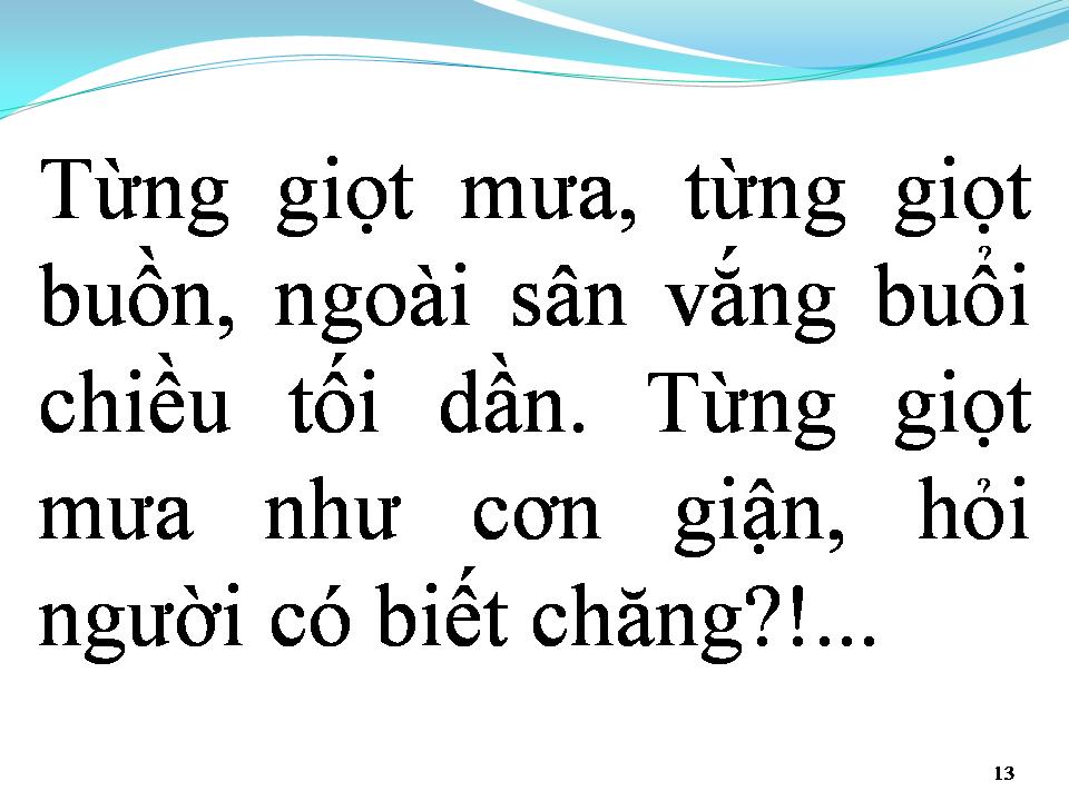 Lời bài hát TIẾNG MƯA ĐÊM