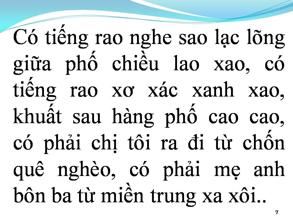 Lời bài hát TIẾNG RAO
