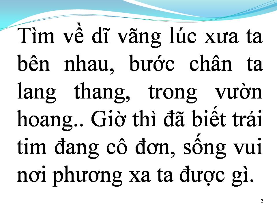 Lời bài hát TIẾNG SÉT NƠI VƯỜN HOANG