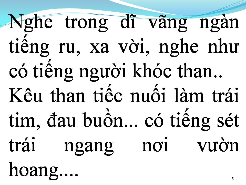 Lời bài hát TIẾNG SÉT NƠI VƯỜN HOANG