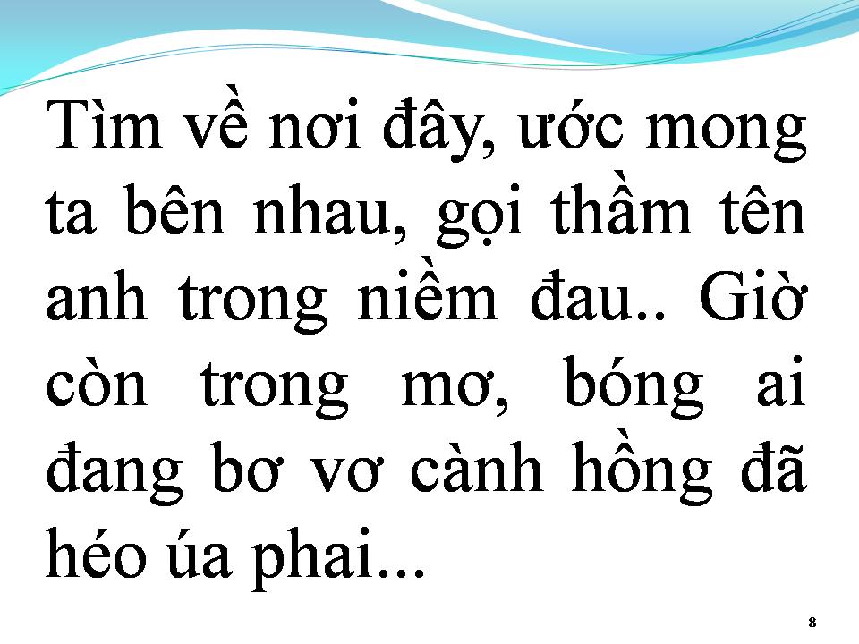 Lời bài hát TIẾNG SÉT NƠI VƯỜN HOANG