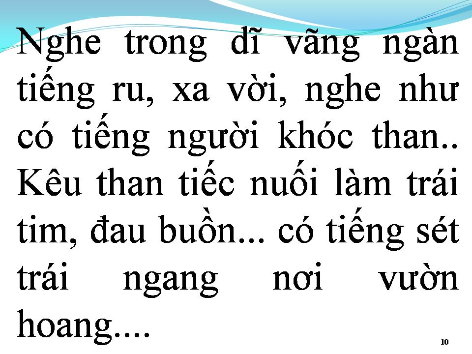 Lời bài hát TIẾNG SÉT NƠI VƯỜN HOANG