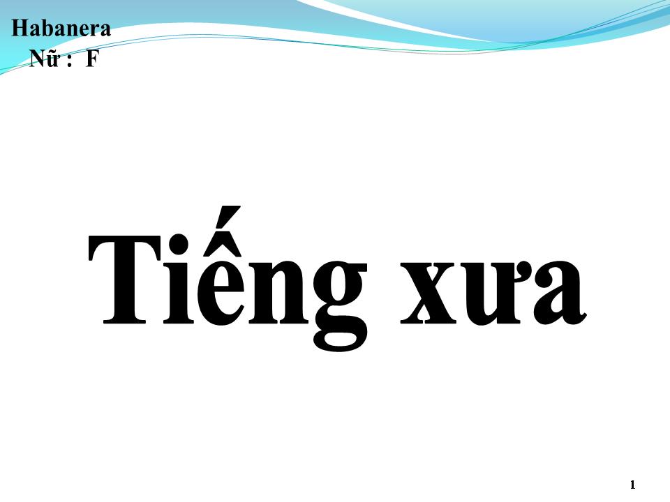 Lời bài hát TIẾNG XƯA