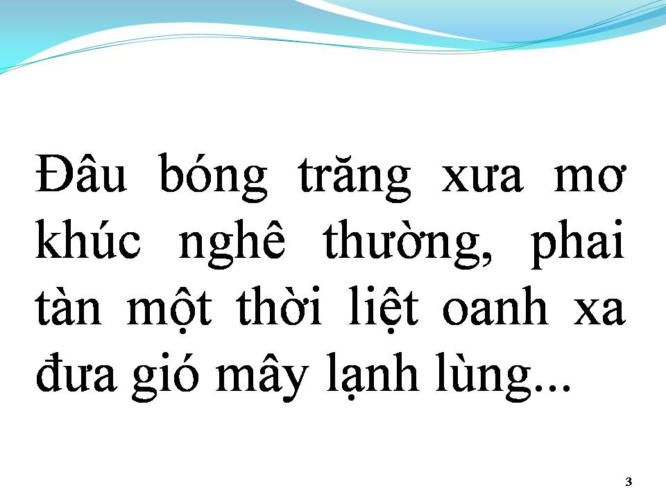 Lời bài hát TIẾNG XƯA