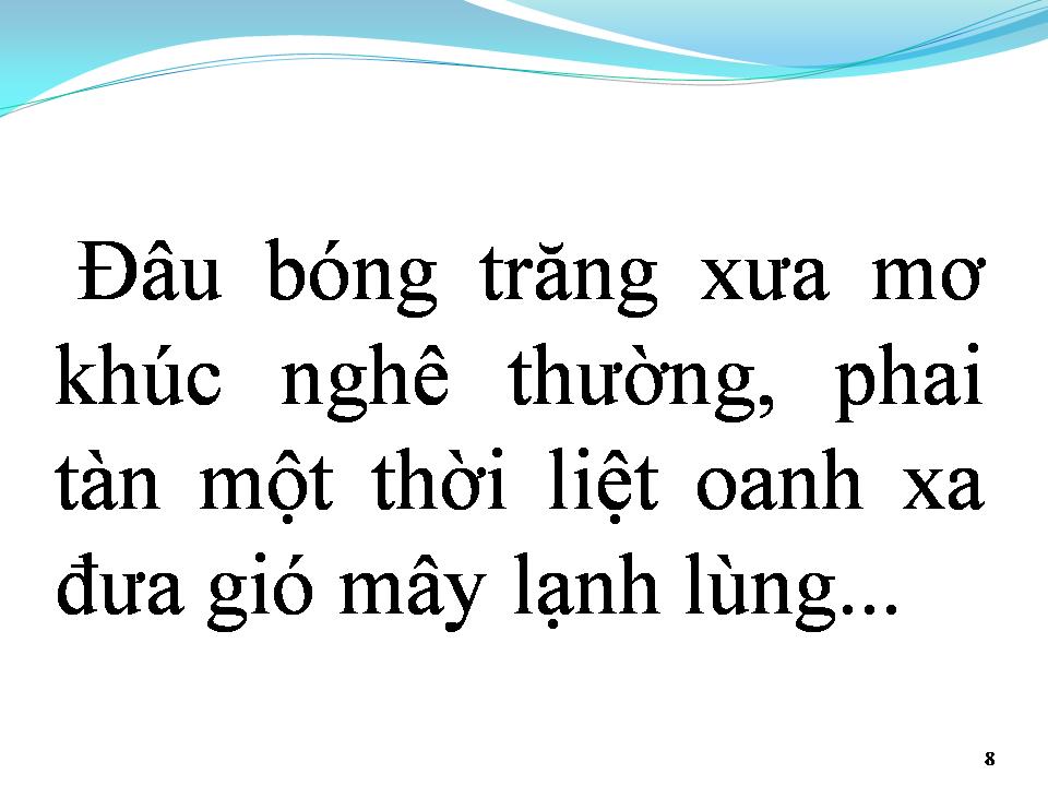Lời bài hát TIẾNG XƯA