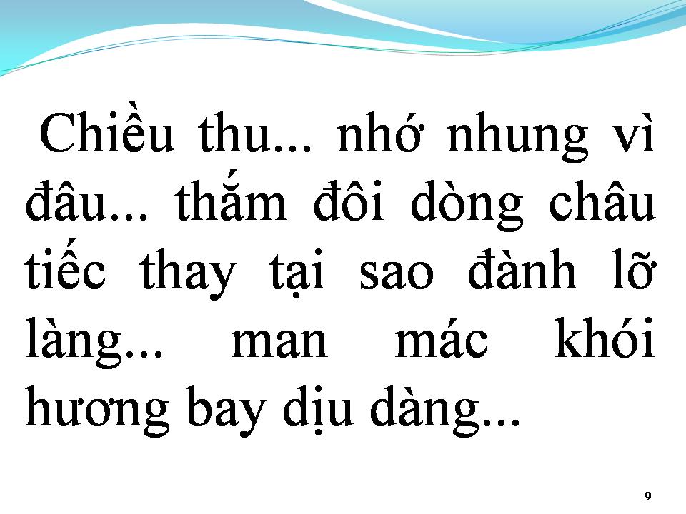 Lời bài hát TIẾNG XƯA