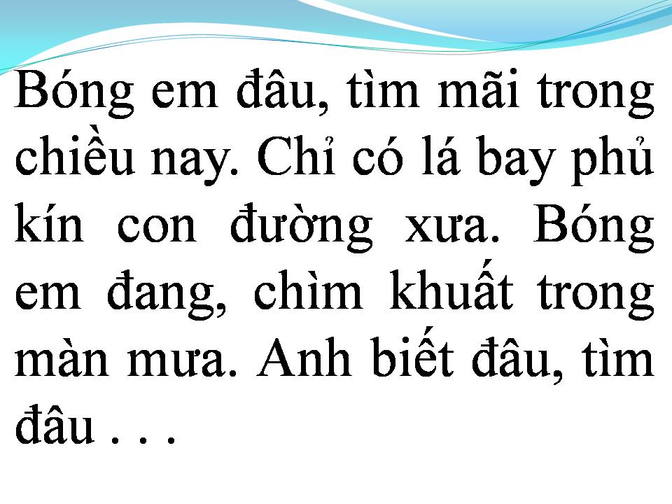 Lời bài hát TÌM ĐÂU