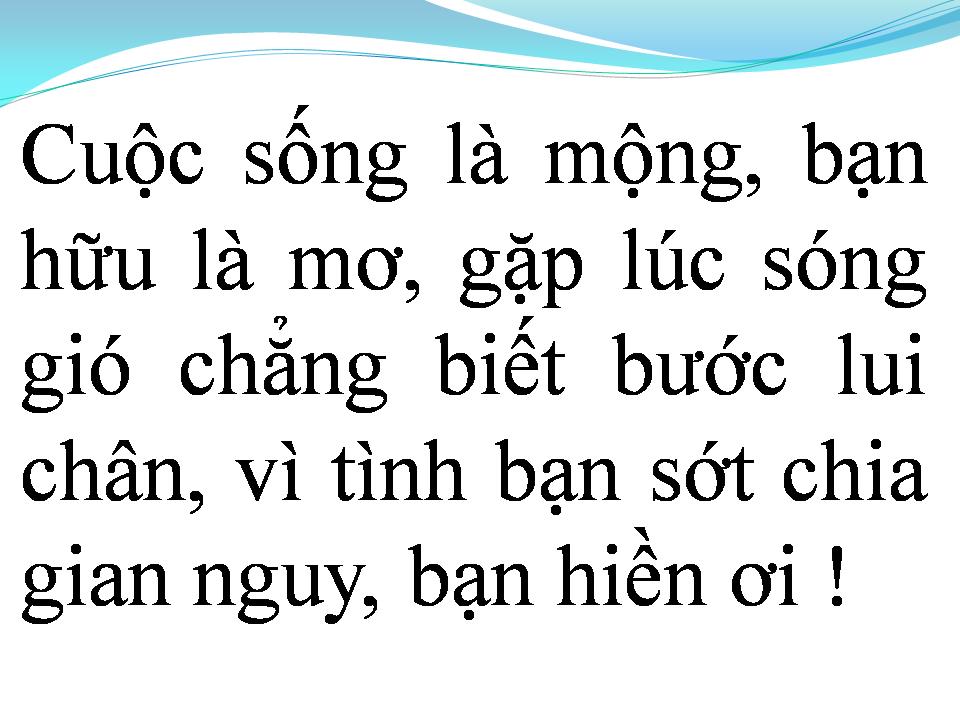 Lời bài hát TÌNH BẠN