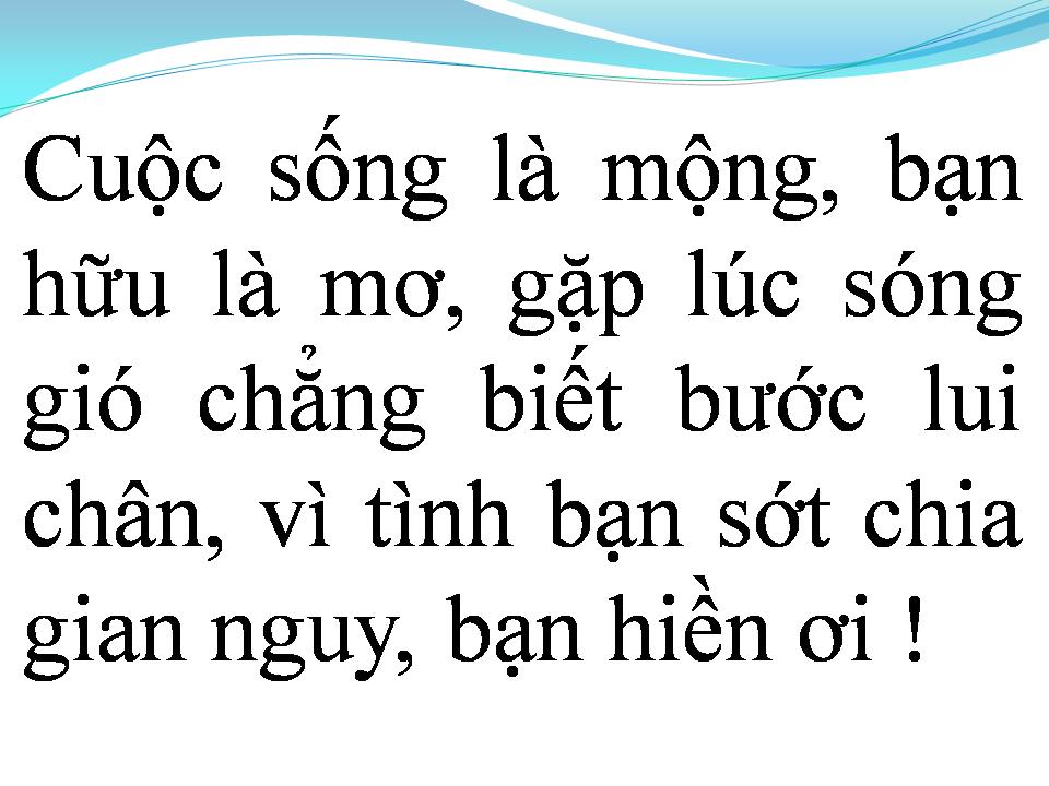 Lời bài hát TÌNH BẠN