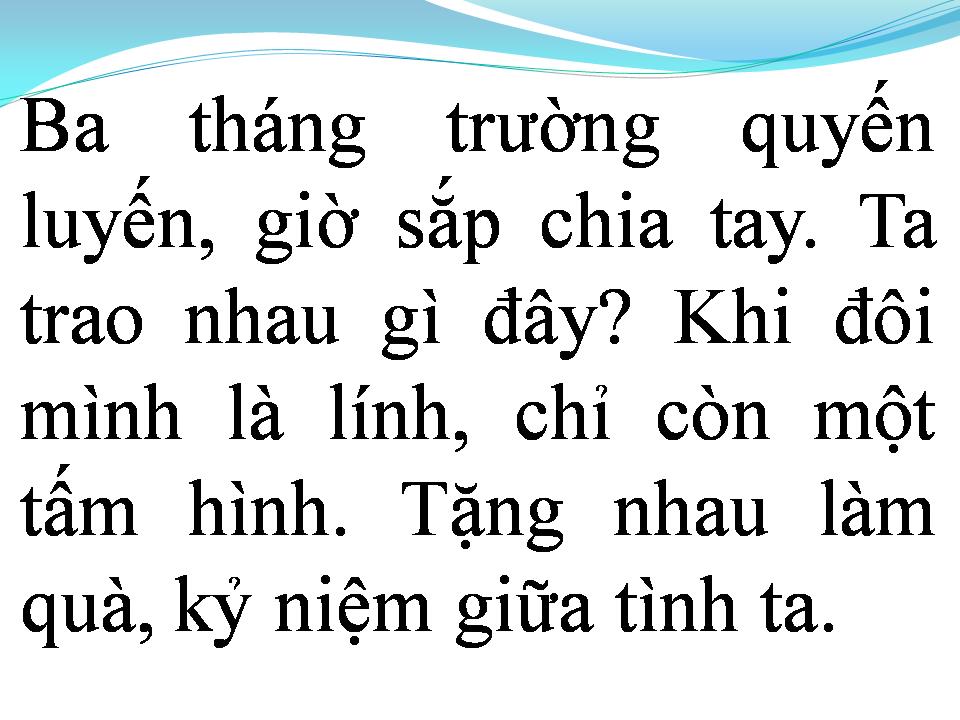 Lời bài hát TÌNH BẠN QUANG TRUNG