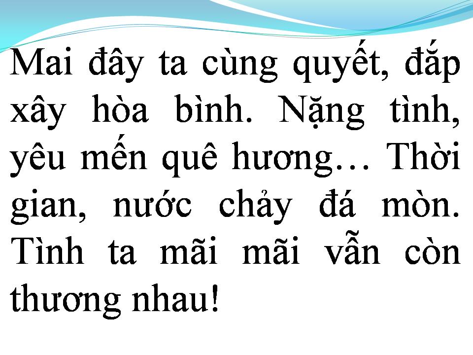Lời bài hát TÌNH BẠN QUANG TRUNG