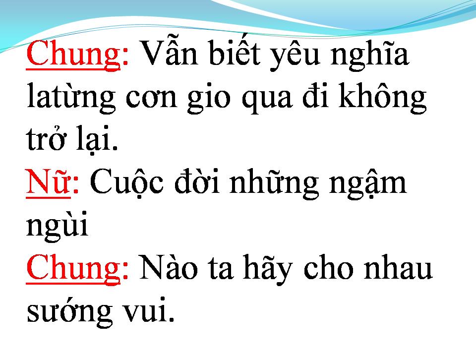 Lời bài hát TÌNH BĂNG GIÁ