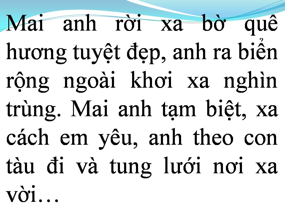 Lời bài hát TÌNH BIỂN