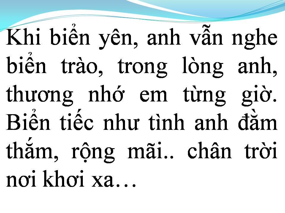 Lời bài hát TÌNH BIỂN