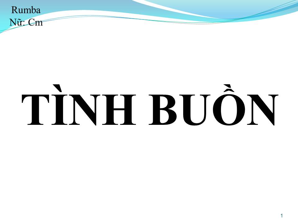 Lời bài hát TÌNH BUỒN