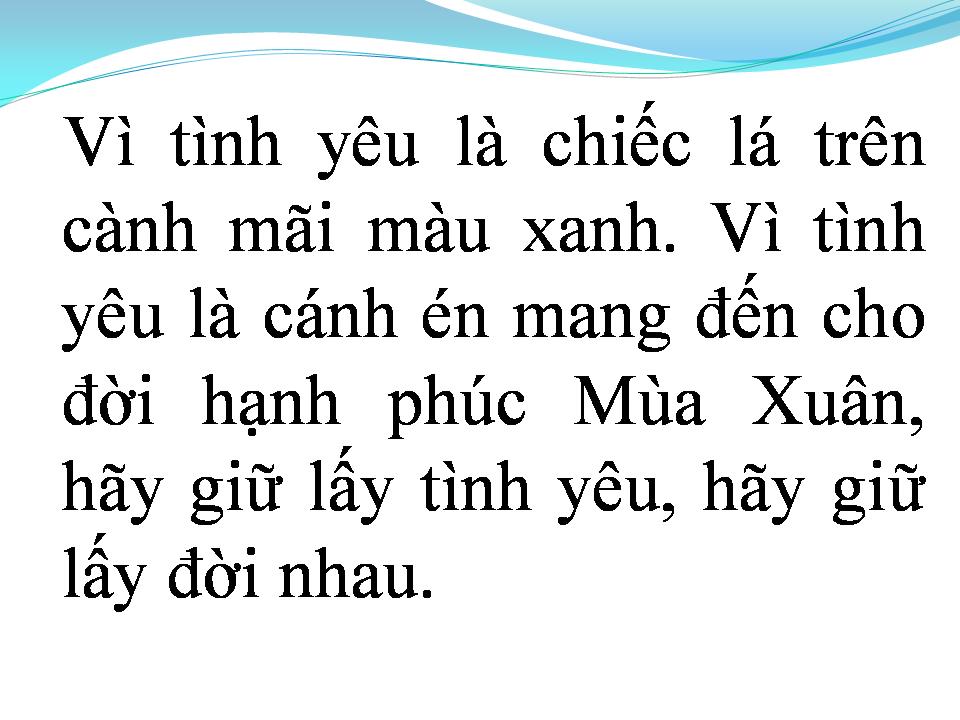 Lời bài hát TÌNH CA CHO EM