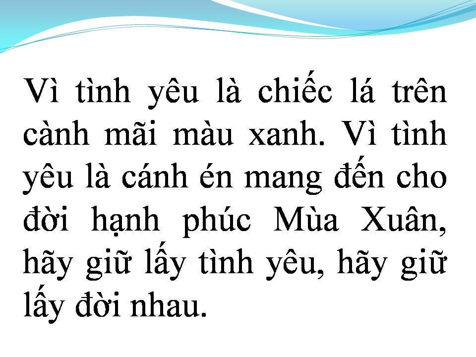 Lời bài hát TÌNH CA CHO EM