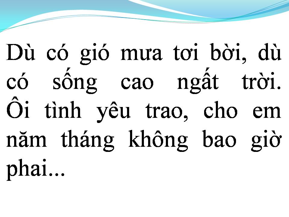 Lời bài hát TÌNH CA MUÔN ĐỜI