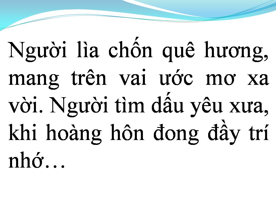 Lời bài hát TÌNH CA NGƯỜI XA XỨ