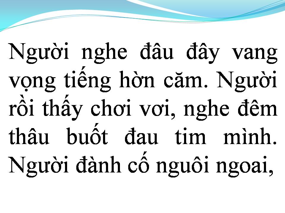 Lời bài hát TÌNH CA NGƯỜI XA XỨ