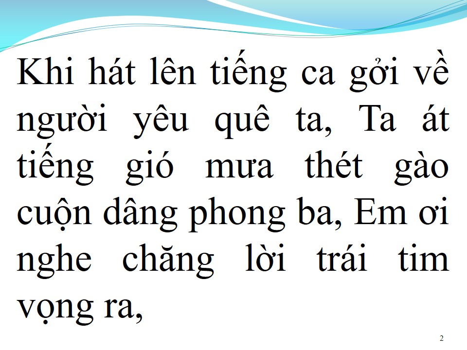 Lời bài hát TÌNH CA