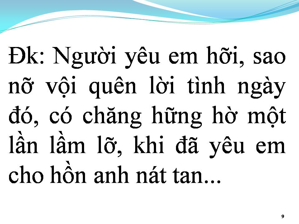 Lời bài hát TÌNH ĐÃ VỤT BAY