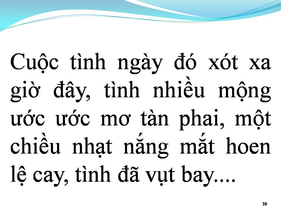 Lời bài hát TÌNH ĐÃ VỤT BAY