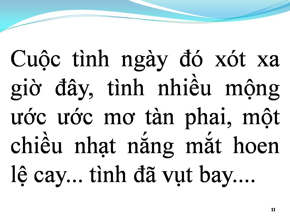 Lời bài hát TÌNH ĐÃ VỤT BAY