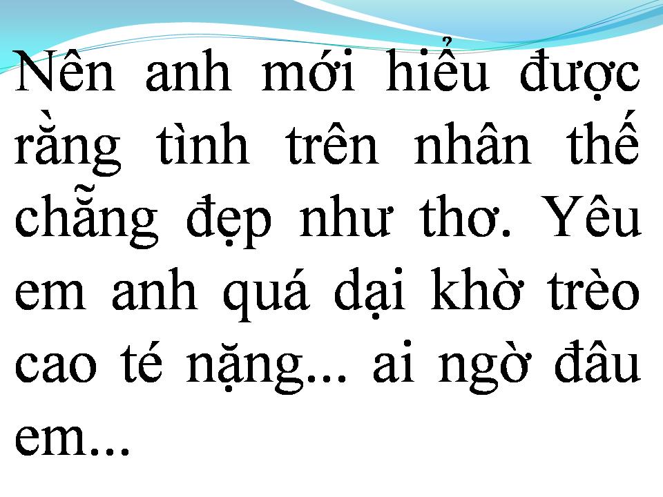 Lời bài hát TÌNH DẠI KHỜ