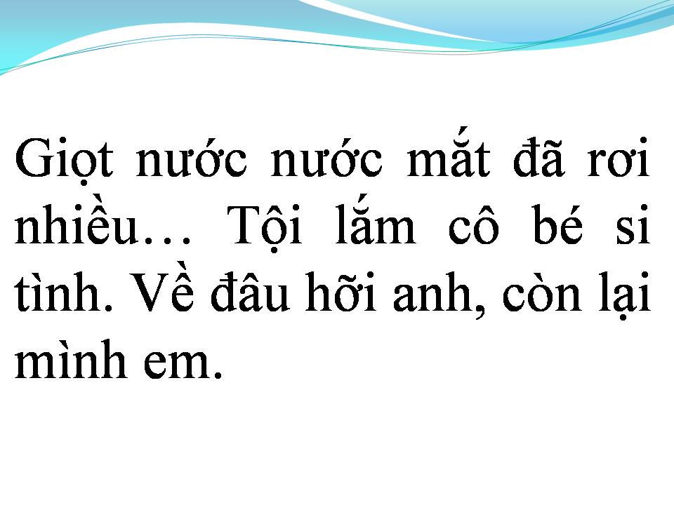 Lời bài hát TÌNH ĐẮNG
