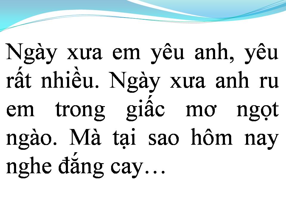 Lời bài hát TÌNH ĐẮNG