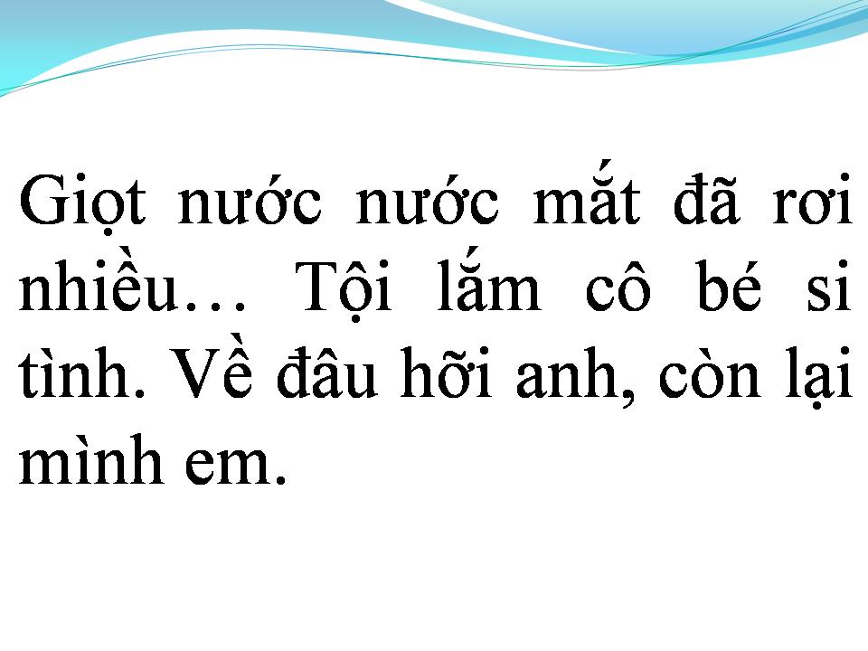 Lời bài hát TÌNH ĐẮNG