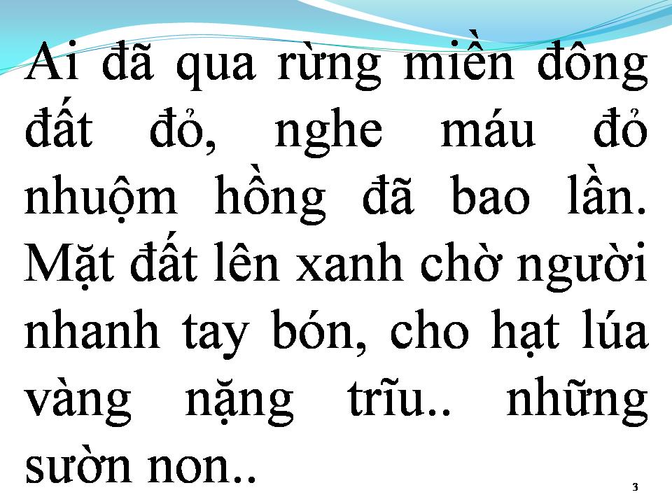 Lời bài hát TÌNH ĐẤT ĐỎ MIỀN ĐÔNG