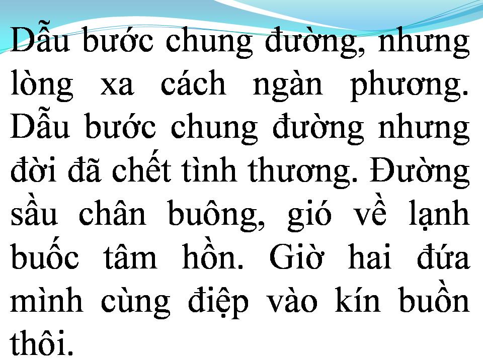 Lời bài hát TÌNH ĐẦU DANG DỞ