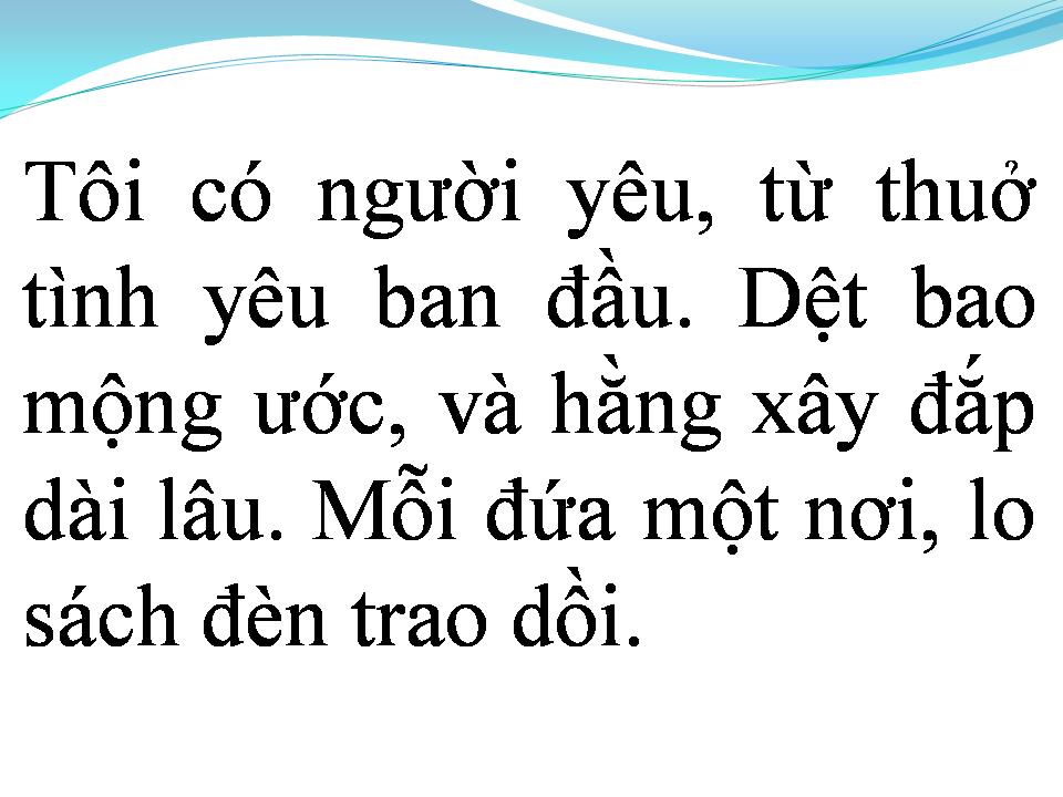 Lời bài hát TÌNH ĐẦU MUÔN THUỞ