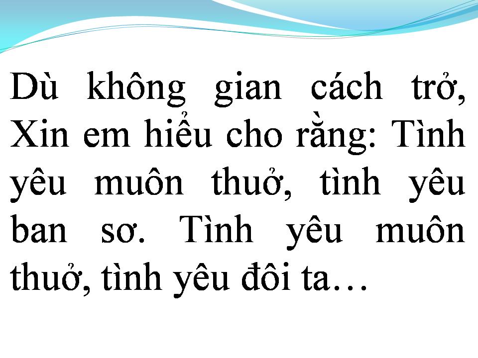 Lời bài hát TÌNH ĐẦU MUÔN THUỞ