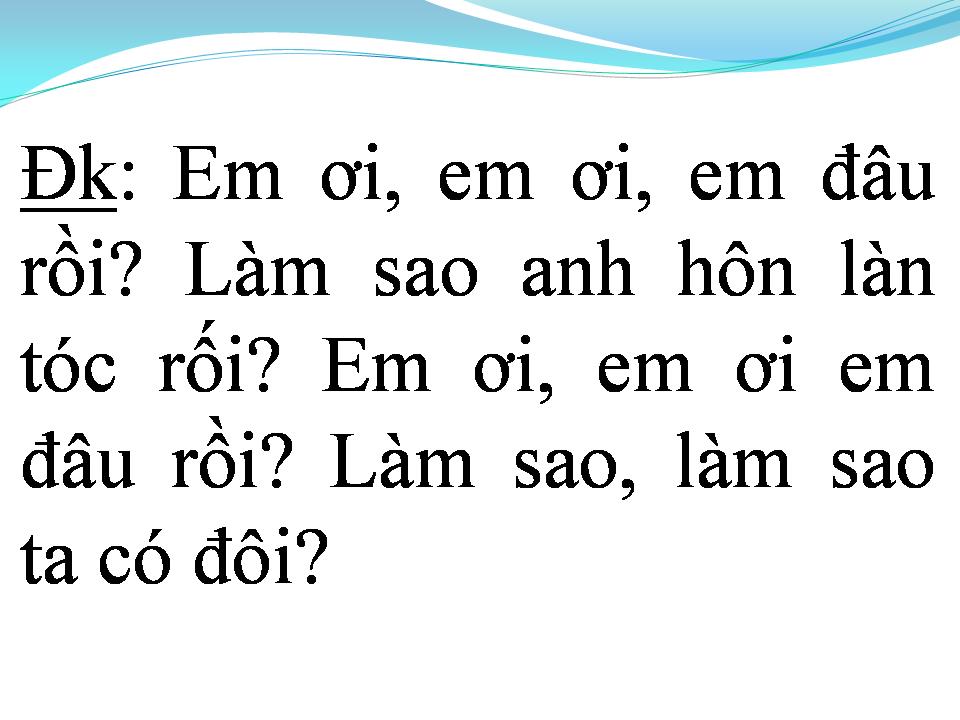 Lời bài hát TÌNH ĐẦU TÌNH CUỐI