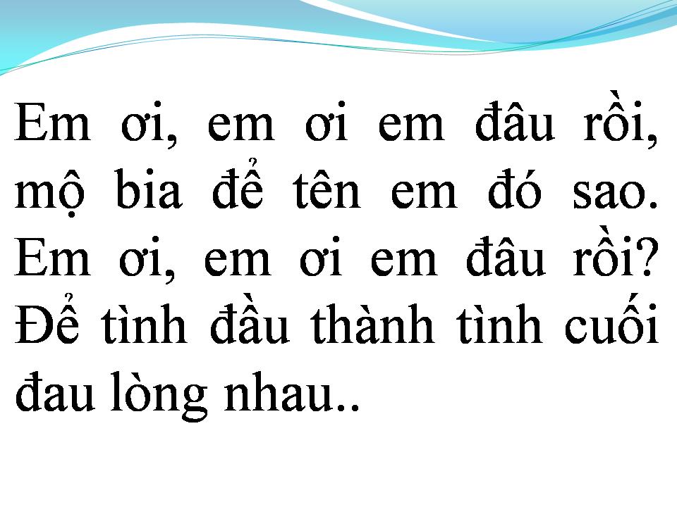 Lời bài hát TÌNH ĐẦU TÌNH CUỐI