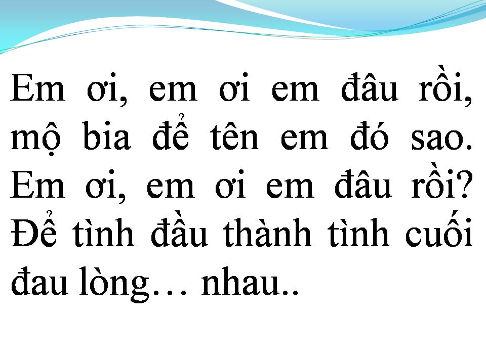 Lời bài hát TÌNH ĐẦU TÌNH CUỐI