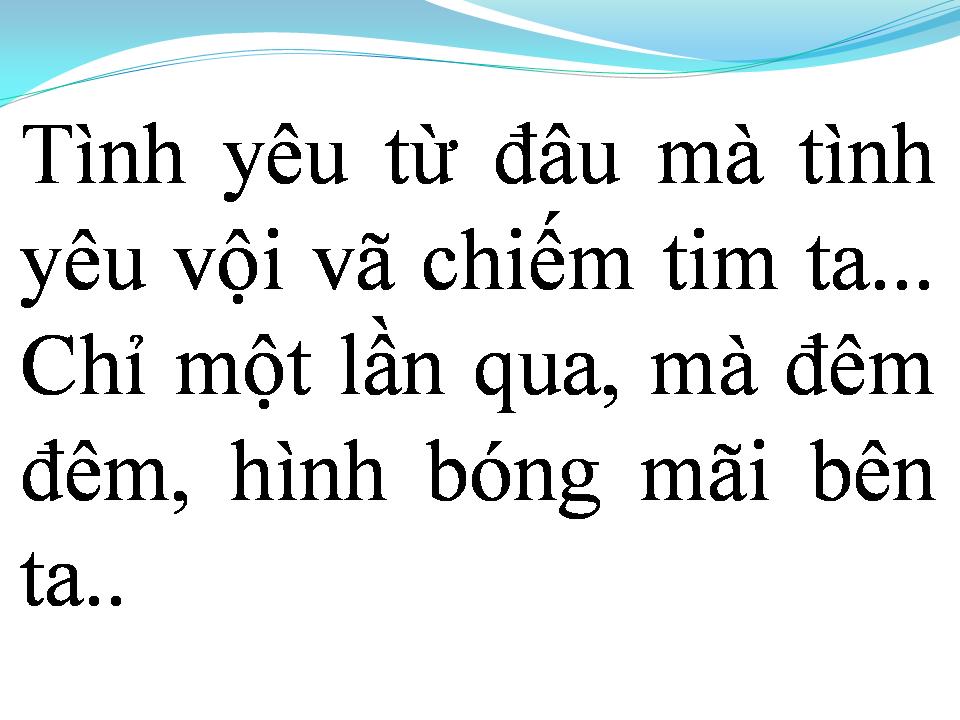 Lời bài hát TÌNH ĐẸP NHƯ MƠ