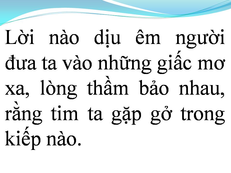 Lời bài hát TÌNH ĐẸP NHƯ MƠ