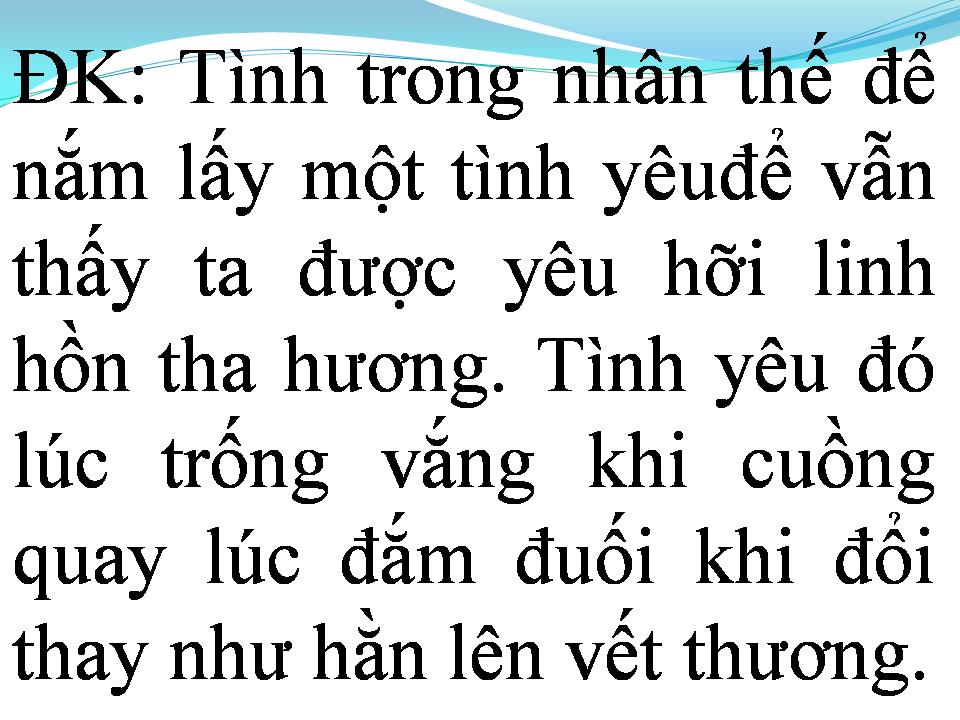 Lời bài hát TÌNH ĐƠN CÔI