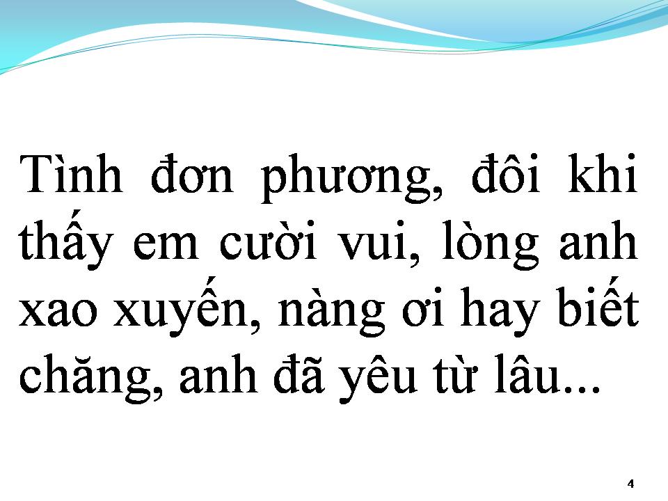 Lời bài hát TÌNH ĐƠN PHƯƠNG 1