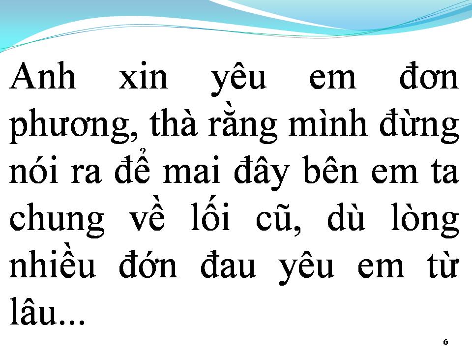 Lời bài hát TÌNH ĐƠN PHƯƠNG 1