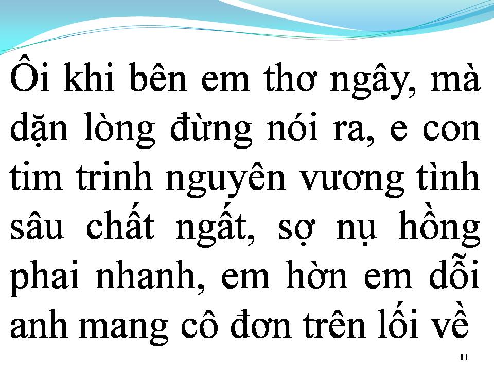 Lời bài hát TÌNH ĐƠN PHƯƠNG 1