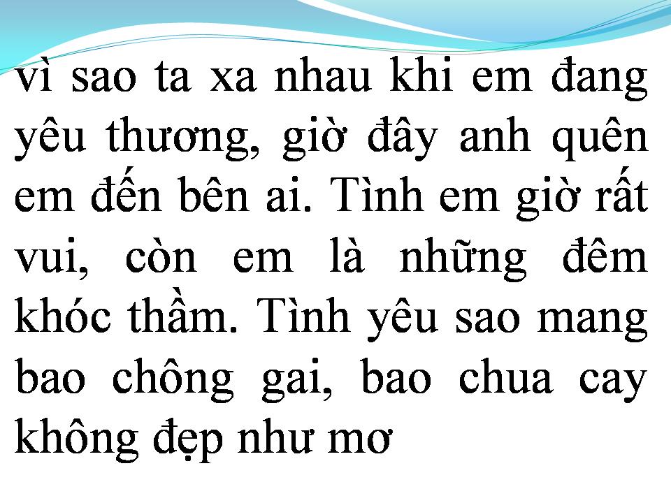 Lời bài hát TÌNH EM CÒN MÃI