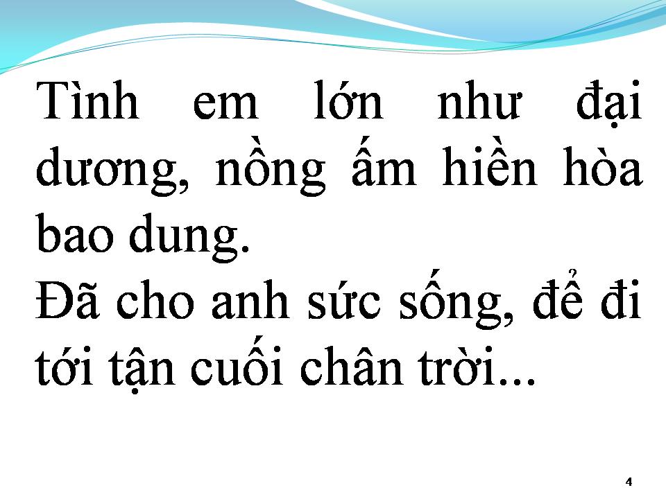 Lời bài hát TÌNH EM LÀ ĐẠI DƯƠNG