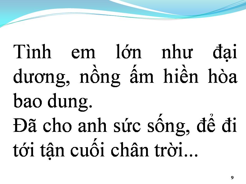 Lời bài hát TÌNH EM LÀ ĐẠI DƯƠNG