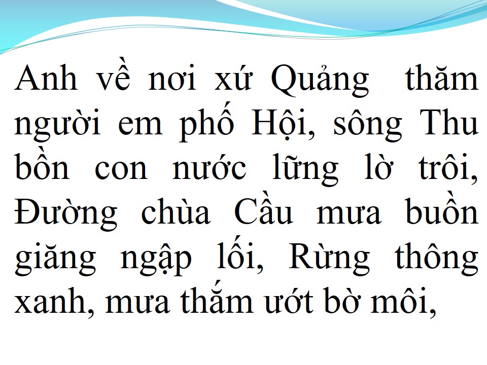Lời bài hát TÌNH EM XỨ QUẢNG